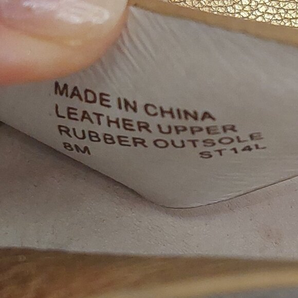 Michael by Michael Kors Giovanna Espadrille Wedge, Pale Gold Women's Size 8M - Picture 11 of 11